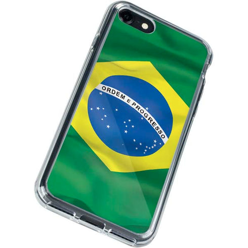 Brazil Flag iPhone SE (2nd & 3rd Gen) Clear Case